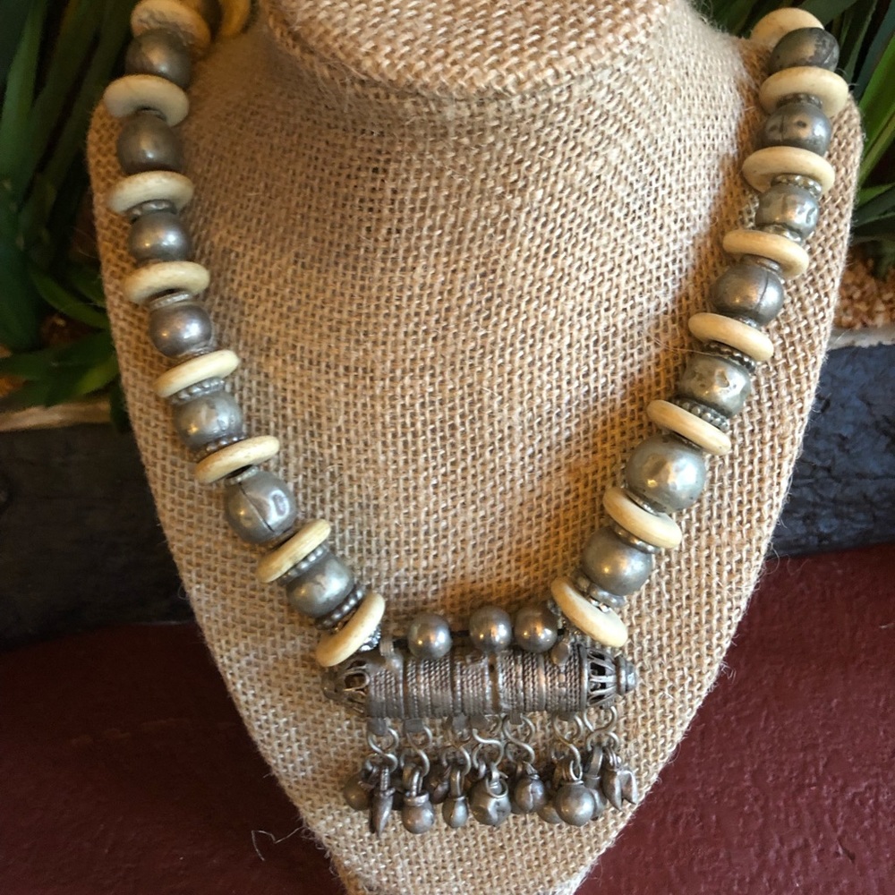 Vintage Yemeni Bedouin Pendant Necklace,